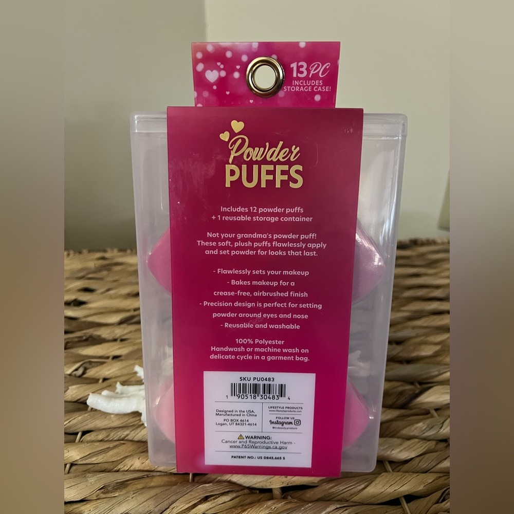 Pink Powder Puffs Set - Picture 3 of 4